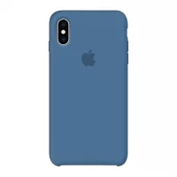 Силиконовый чехол Apple Silicone Case Denim Blue для iPhone X /10 Xs/10s (копия)